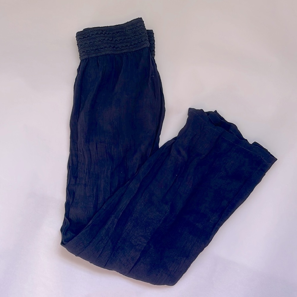 BRAND NEW ARTESIA LINED NAVY BLUE WIDE BOTTOM  PANTS